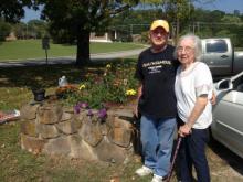 Flower planters at Norris